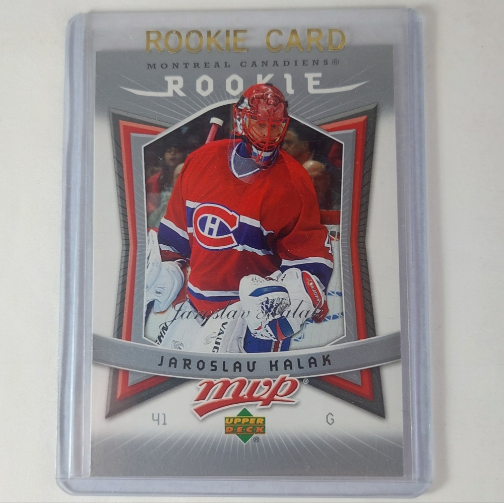 MVP Rookie Card Goalie Jaroslav Halak 2007/2008 Montreal Canadiens